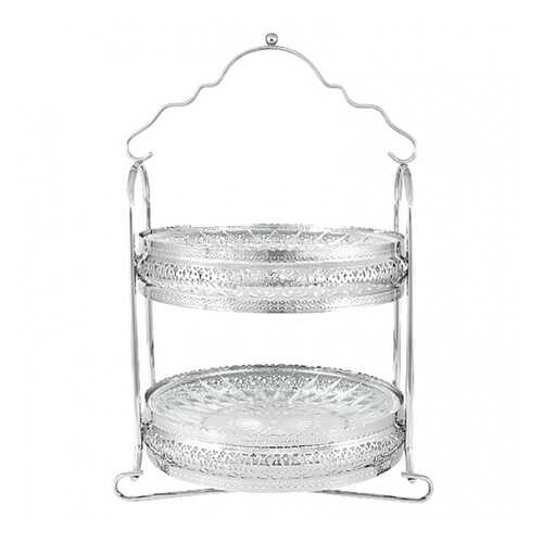Блюдо сервировочное двухъярусное Regent Silverware Британи 23x20x33см в Хофф