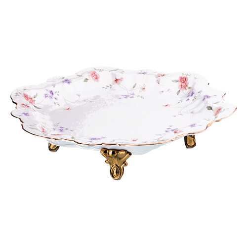 Блюдо сервировочное Lefard, 40x38x9 см, цветы в Хофф