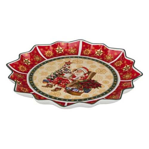 Блюдо сервировочное Lefard, Christmas collection, 38x4 см, с рисунком в Хофф