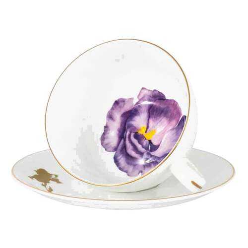 Чашка с блюдцем Julia Vysotskaya Flowers. Iris 250мл в Хофф