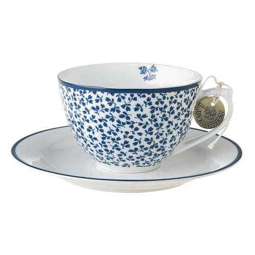 Чашка с блюдцем Laura Ashley Blueprint 260мл Floris в Хофф