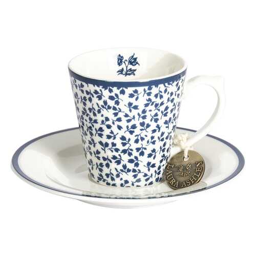 Чашка с блюдцем Laura Ashley Blueprint 90мл Floris в Хофф