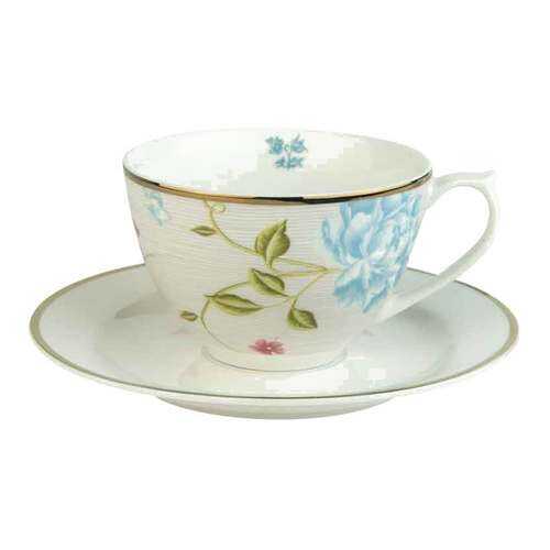 Чашка с блюдцем Laura Ashley Heritage 260мл Cobblestone Pinstripe в Хофф