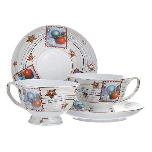 Чайный сервиз House & Holder Merry Christmas HY587 2 персоны в Хофф