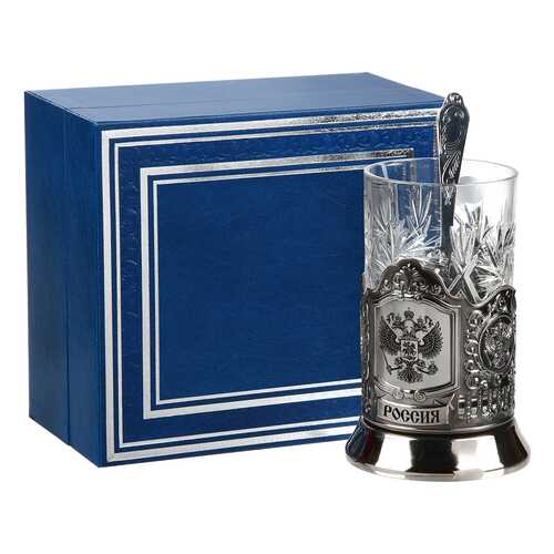 Город Подарков Подстаканник подарочный никелированный Герб (грав) в футляре в Хофф