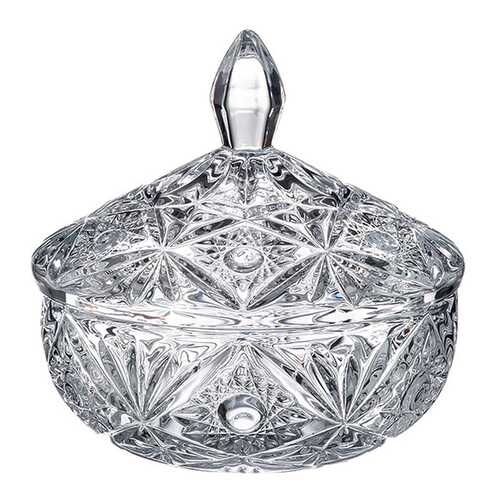 Конфетница с крышкой Crystalite Bohemia Miranda 15 см в Хофф