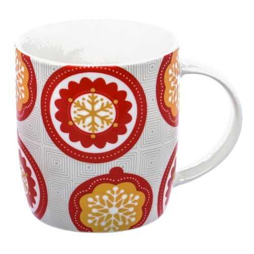 Кружка HomeStar Снежинки №1 350 мл в Хофф
