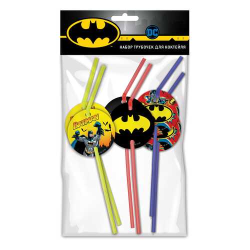 Набор трубочек для коктейля ND Play. Batman , 6 шт в Хофф