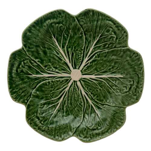 Тарелка обеденная Bordallo Pinheiro Cabbage Natural 26,5x26,5x3 см в Хофф