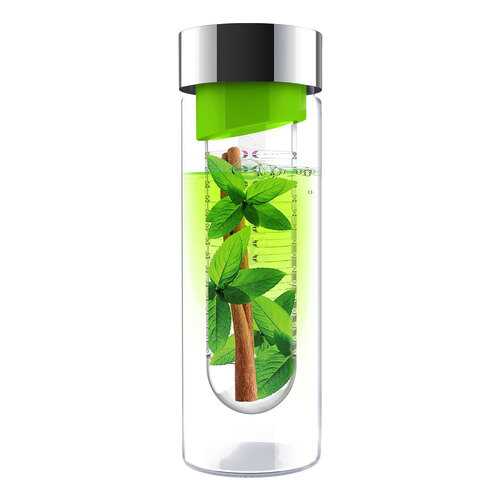 Бутылка Asobu SWG11 lime-silver Прозрачный, зеленый, серебристый в Хофф