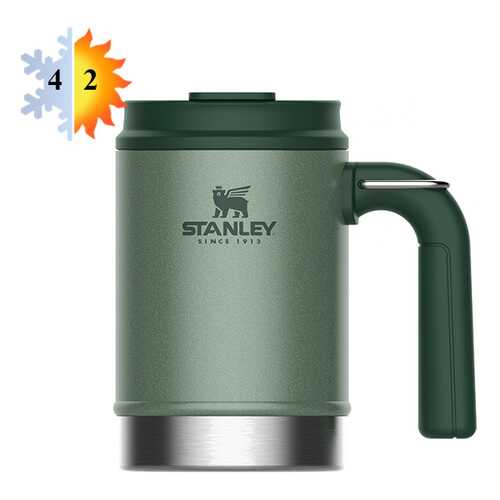 Термокружка походная 0.47л STANLEY Classic - Темно-зеленая (10-01693-025) в Хофф