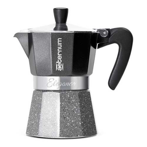 Гейзерная кофеварка AETERNUM/Bialetti ELEGANCE Black 3 чашки в Хофф